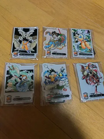 드래곤볼 제일복권 F상 아크릴 스탠드 6개