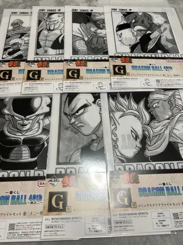 제일복권 드래곤볼 40th G상 코믹스 클리어 파일 세트
