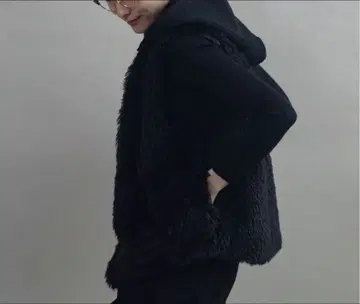 니트 후드 퍼 베스트_프리 사이즈