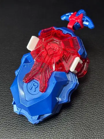 베이블레이드 버스트 커스텀 베이 런처 LR 파랑빨강 [작동 확인 완료]