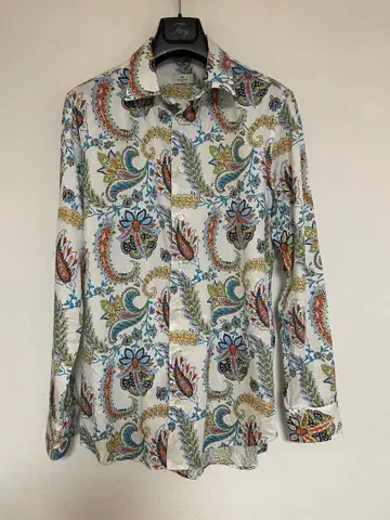 ETRO 에트로 페이즐리 무늬 긴팔 셔츠 41 이탈리아제