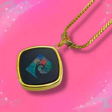 [ 새상품급 ] 피에르 가르뎅 목걸이 블랙 계열 x 골드