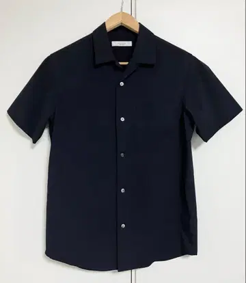 EDIFICE 에디피스 오픈 카라 반팔 셔츠 무료배송 L 사이즈 네이비