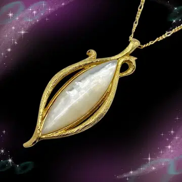 [ 새상품급 ] 반돔 부티크 목걸이 쉘 골드