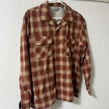 BEANS HEART 체크 무늬 긴팔 셔츠 S