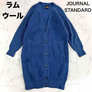 JOURNAL STANDARD 램스울 롱 가디건 블루