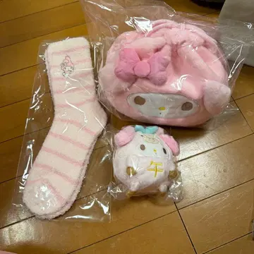 마이멜로디 삭스 파우치 봉제 인형 세트
