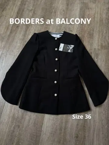 보더스 앳 발코니 36 펄 자켓 블랙