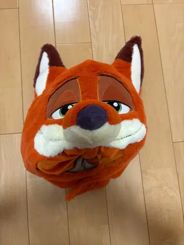 여우 봉제 인형 캡