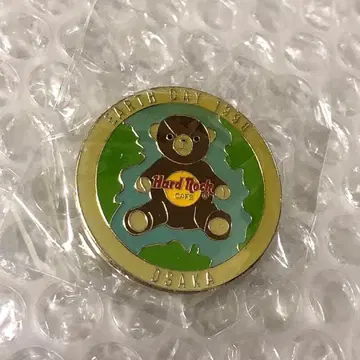 오사카점 Earth Day BEAR 베어 하드 록 카페 핀 배지