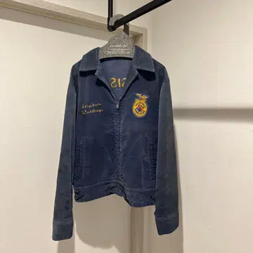 60s-70s FFA 자켓 코듀로이 자켓 블루종