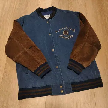ARIZONA 디자인 충전솜 데님 스타디움 자켓