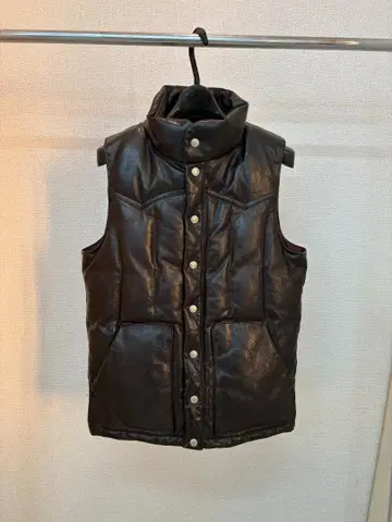 BACKBONE 백본 가죽 다운 베스트 M