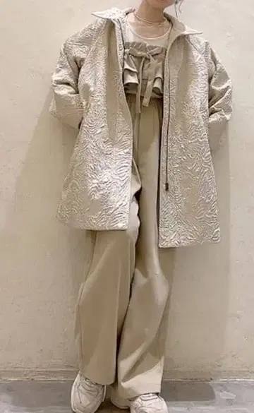 niko and - 2set 벨트 이지 팬츠 베이지