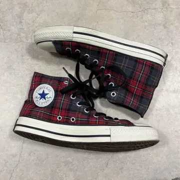 26cm CONVERSE ALL STAR 체크 무늬 하이컷