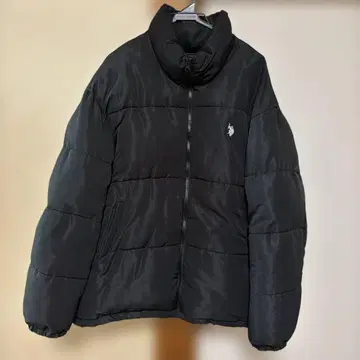 블랙 다운 자켓 풀 집업