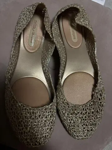 Melissa 플랫슈즈 캄파나 파펠 골드