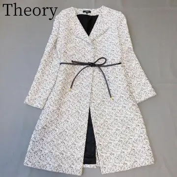 [ Theory/띠어리 ] 19SS 현행 트위드 롱 코트 아우터 방한