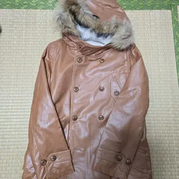 카멜 컬러 더블 브레스트 자켓