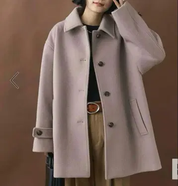 FREAK'S STORE 비버 스텐칼라 숏코트