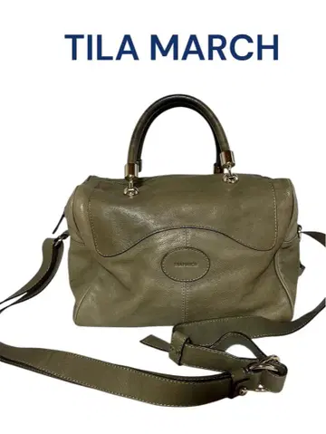 TILA MARCH 올리브 그린 핸드백 2way