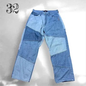 X-LARGE 패치워크 데님 팬츠 사이즈 32 y2k 아카이브