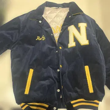 Sackers 코듀로이 바시티 자켓 L 네이비