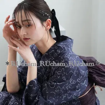 새상품 [네이비 바탕에 십이지신] utatane 우타타네 유카타 단품