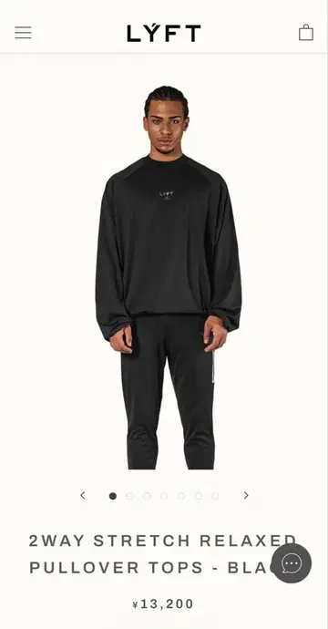 LYFT 2WAY STRETCH RELAXED PULLOVER TOPS