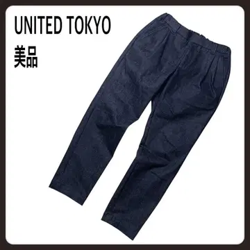 [새상품급] UNITED TOKYO 데님 턱 팬츠 청바지