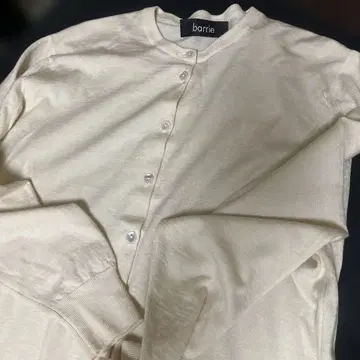 barrie 아이보리 버튼 가디건 38