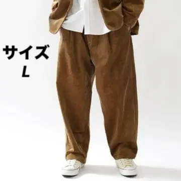 턱 와이드 코듀로이 벌룬 이지 팬츠 넉넉한 릴랙스 실루엣