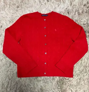 랄프 로렌 케이블 캐시미어 가디건