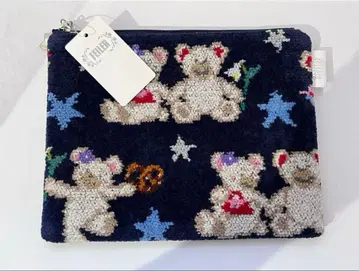 미사용 택 포함 FEILER 리베&릴리아 플랫 파우치