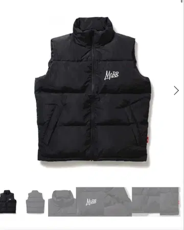 MOBB 블랙 다운 베스트