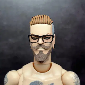 1/6 검은색 테두리 안경