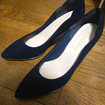 AGOSTO 블랙 펌프스 24.0cm