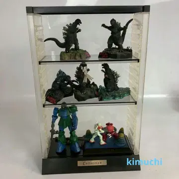 컬렉션 케이스 포함 고질라 & 건담 계열 피규어 묶음 판매 디오라마풍