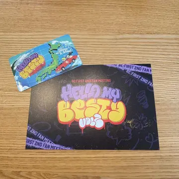 새상품 미사용 BE:FIRST FC 혜택 호스트 카드 스티커 세트