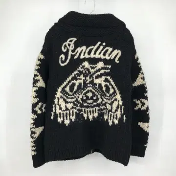 인디언 카우친 스웨터 L 울 100