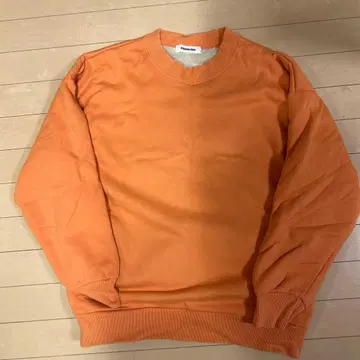 monkey time 오렌지 크루넥 맨투맨