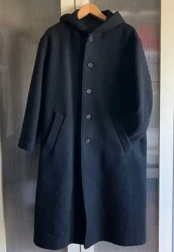 새상품급 Y's for men L 사이즈 울 후드 코트