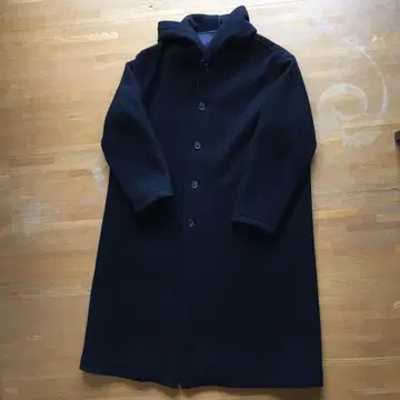 새상품급 Y's for men L 사이즈 울 후드 코트