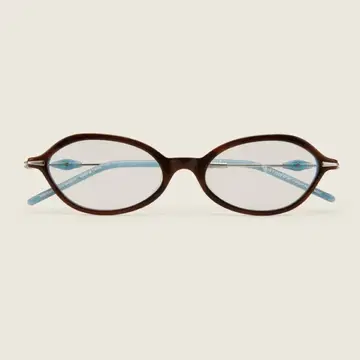 BONNIE 브라운 타원형 안경