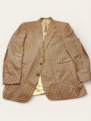 Aquascutum 아쿠아 스큐텀 브라운 체크 자켓