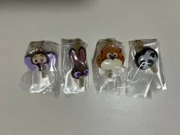 주토피아 아이스캔디 참 가챠가챠 4개 세트