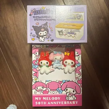 마이멜로디 50주년 마스코트 세트 쿠로미짱 티슈 케이스