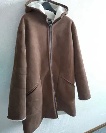 BEAMS 후드 부착 브라운 자켓 M