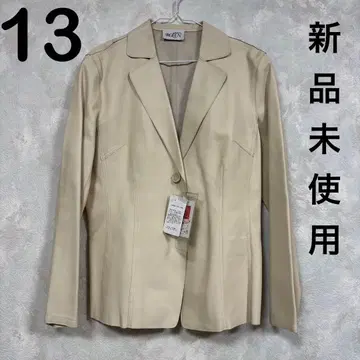 [ 새상품 하자품 ] ROZEN 램스킨 테일러드 자켓 베이지 깔끔한