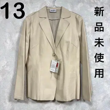 [ 새상품 하자품 ] ROZEN 램스킨 테일러드 자켓 베이지 깔끔한